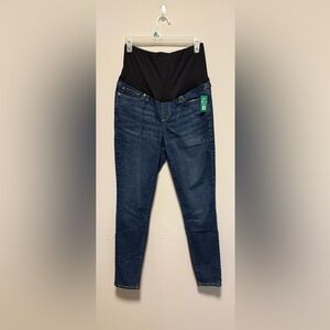 GAP Maternity Skinny Jeans in Dark Blue with full Panel